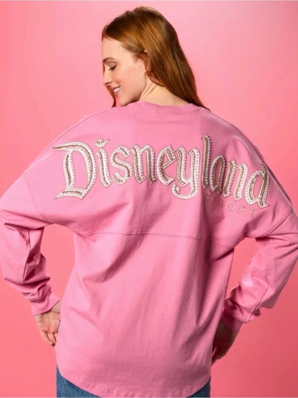 NWT Disneyland 2026 Spirit Jersey w/ pearls and beads size L